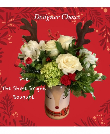 FTD Shine Bright Bouquet Christmas Designer Choice