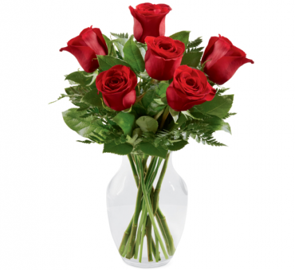 Simply Enchanting Rose Bouquet - 918 Vase Arrangement 