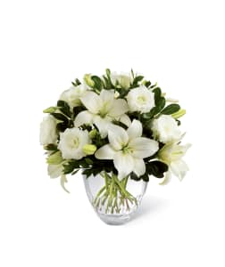 FTD White Elegance Vase Arrangement