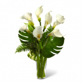 Adored Calla Lily Bouquet Vased Arrangement