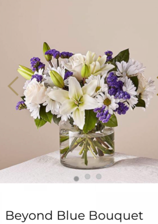 FTD’s Beyond Blue Bouquet  Fresh Flower Arrangement 