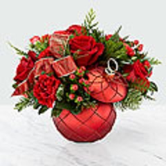 FTD's C5 Christmas Magic Ornament Arrangement