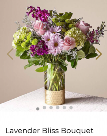 FTD’s Lavender Bliss Bouquet Fresh arrangement in a keepsake vase