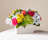 FTD’s Sorbet Bouquet  Fresh arrangement in wooden box