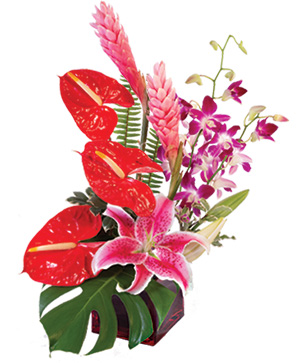 Fuchsia Fantasy Flower Arrangement