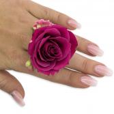 Fuchsia Floral Ring 