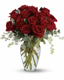 Full Heart - 16 Red Roses Bouquet