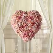 SS 15-Full Heart of mixed flowers Flowers and colors may vary, also available in other sizes