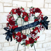 Full of Love Memorial Wreath with Custom Ribbon