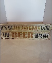 Fun and Games Sign Giftware