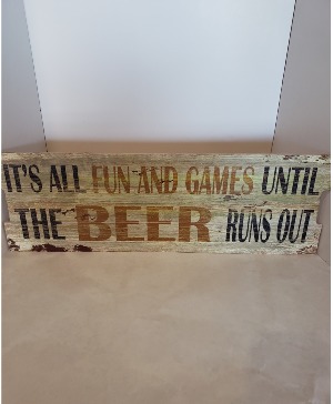 Fun and Games Sign Giftware