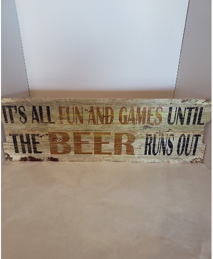 Fun and Games Sign Giftware