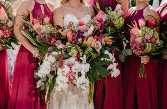Fun and Tropical  Bright, joyful, and effortlessly elegant - Designed to turn heads and complement that wedding day glow!