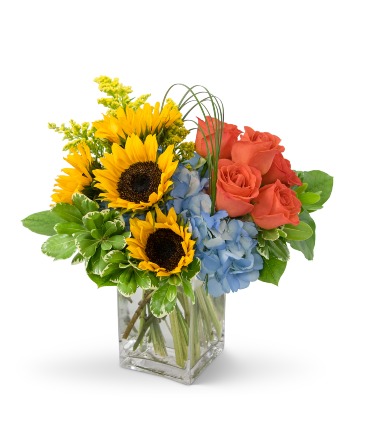 Fun in The Sun Vase Arrangement in Killeen, TX | Marvel's Flowers & Flower Delivery