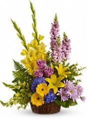 FA 5-Funeral arrangement of mixed flowers Flowers and colors may vary