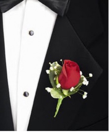 FUNERAL BOUTONNIERE/COURAGE $9.99 In Memorial Dedication/color AVL in Fairfield, CA | ADNARA FLOWERS & MORE