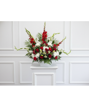 Funeral earn or basket arrangement 