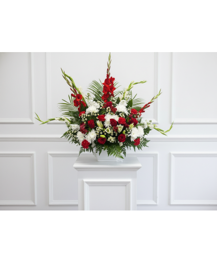 Funeral earn or basket arrangement 