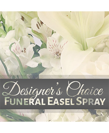 Funeral Easel Spray Designer's Choice in Lemmon, SD | THE FLOWER BOX