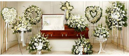 Funeral Flowers Package White 