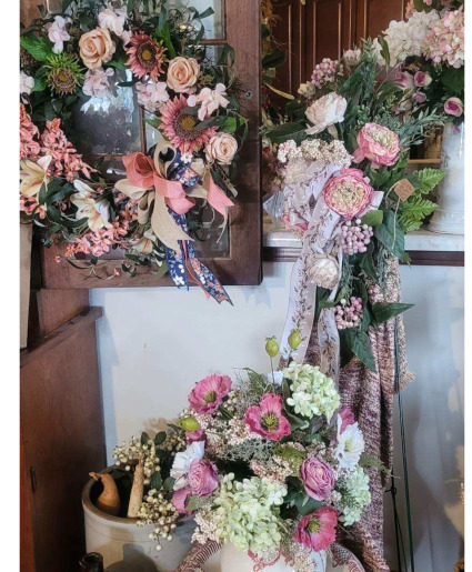 funeral side stand available in assorted colors silk wreaths, stands, table arrangements