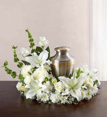 Classic Urn Funeral Arrangement - SuEllen's Floral Company