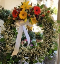 Funeral Wreath Standing Arrangement