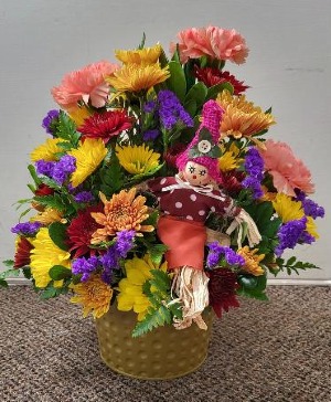 Funnin' Fall Bouquet FHF-F6654 Fresh Flower Arrangement (Local Delivery Area Only)