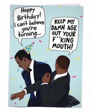Funny Birthday Card Will Smith/Chris Rock 
