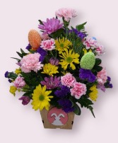 Funny Bunny FHF-E6541 Fresh Flower Arrangement (Local Delivery Area Only) in Elkton, Maryland | FAIR HILL FLORIST