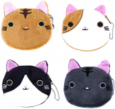Fuzzy Cat Change Purse, sold by each 