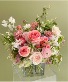 Garden Beauty  Floral arrangement in cube vase 