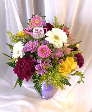 Garden Blooms Vase arrangement  in Virginia Beach, VA | Flower Lady