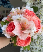 Garden Blush Bridal Bouquet Faux Flower Bridal Bouquet