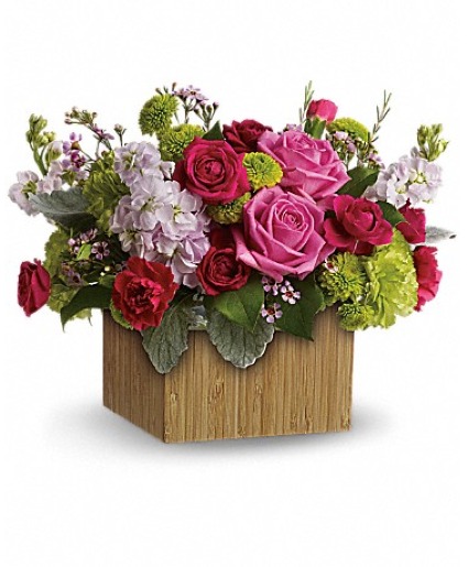 Garden Box Bouquet Cheery Flower Arrangement