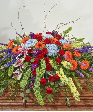 Garden Casket Spray 