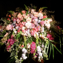 garden fleur  casket cover 