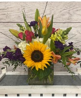 Garden gala mixed fresh arrangemnt