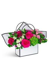 Garden Gathering Tote Flower Arrangement