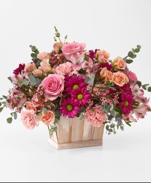 GARDEN GLAM BASKET ARRANGEMENT