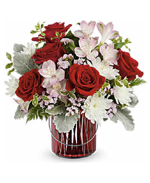 Garden Glow  With 5 Roses