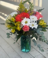 Garden in a Jar fresh flowers