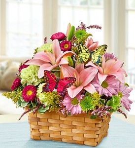 Garden Inspiration Basket of Flowers