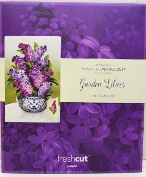Garden Lilacs Pop up Card 