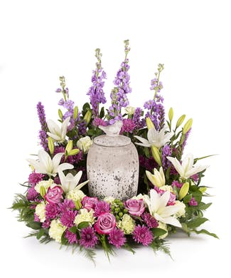 garden look urn arrangement