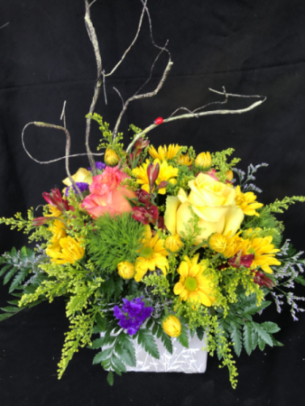 Garden Lover’s Mix Cube Vase in Longview, WA | Banda's Bouquets