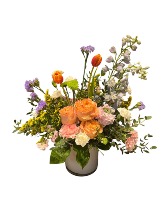 Garden Medley  Glass Cylinder 