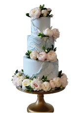 Garden of Dreams Wedding Cake Deco w/ Peonies