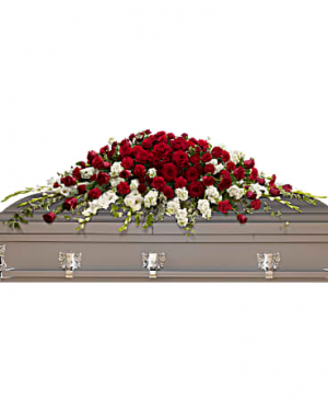Garden of Grandeur Casket Spray sympathy arrangements