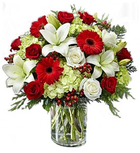 GARDEN OF GRANDEUR HOLIDAY Vase Arrangement in Williston Park, NY | VOGUE FLOWERS GARDEN OF GRANDEUR HOLIDAY Vase Arrangement in Williston Park, NY | VOGUE FLOWERS
